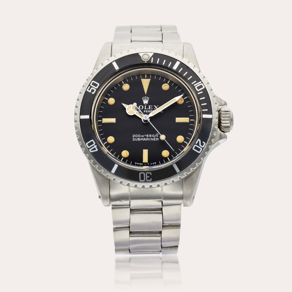Rolex Reference 5513 Submariner | A stainless steel automatic wristwatch with bracelet, Circa 1970
