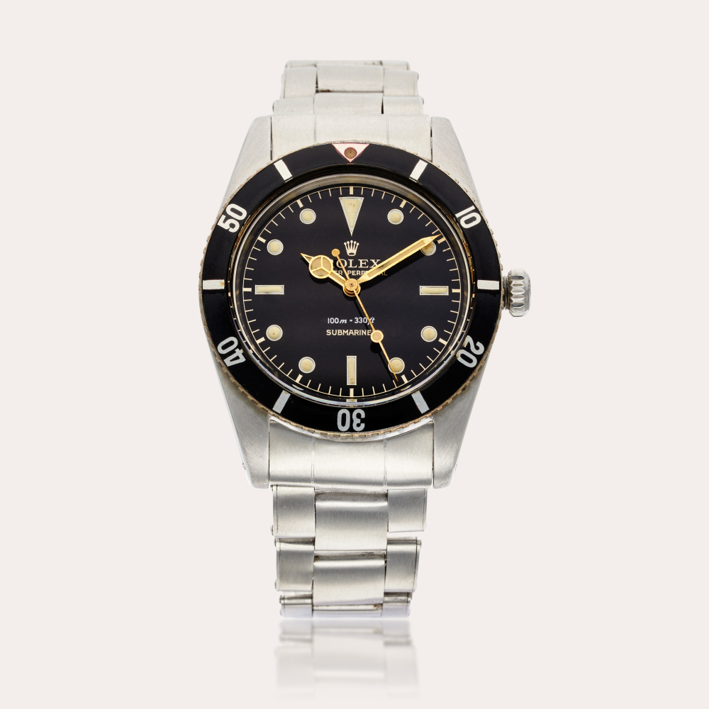 Rolex Reference 6536/1 Submariner ‘Small Crown’ ‘James Bond’ | A stainless steel automatic wristwatch with bracelet, Circa 1957