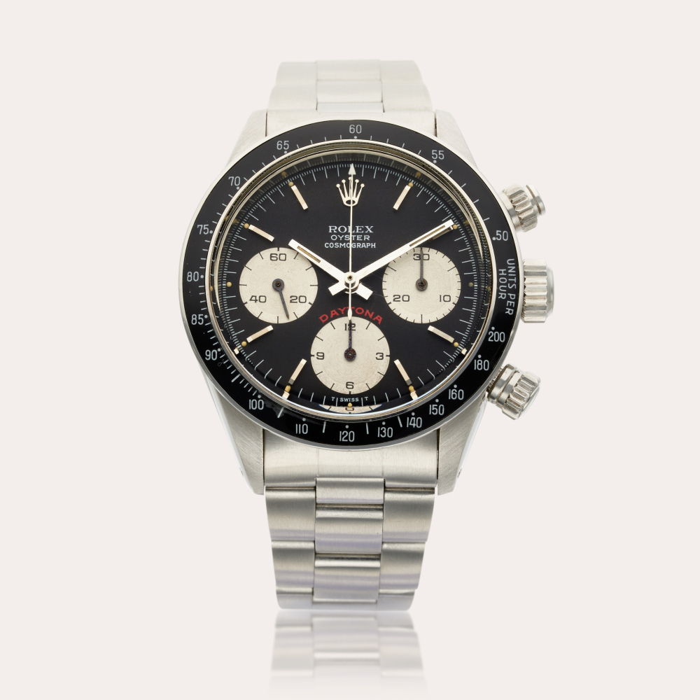 Rolex Reference 6263 Daytona ‘Big Red’ | A stainless steel chronograph wristwatch with bracelet, Circa 1979
