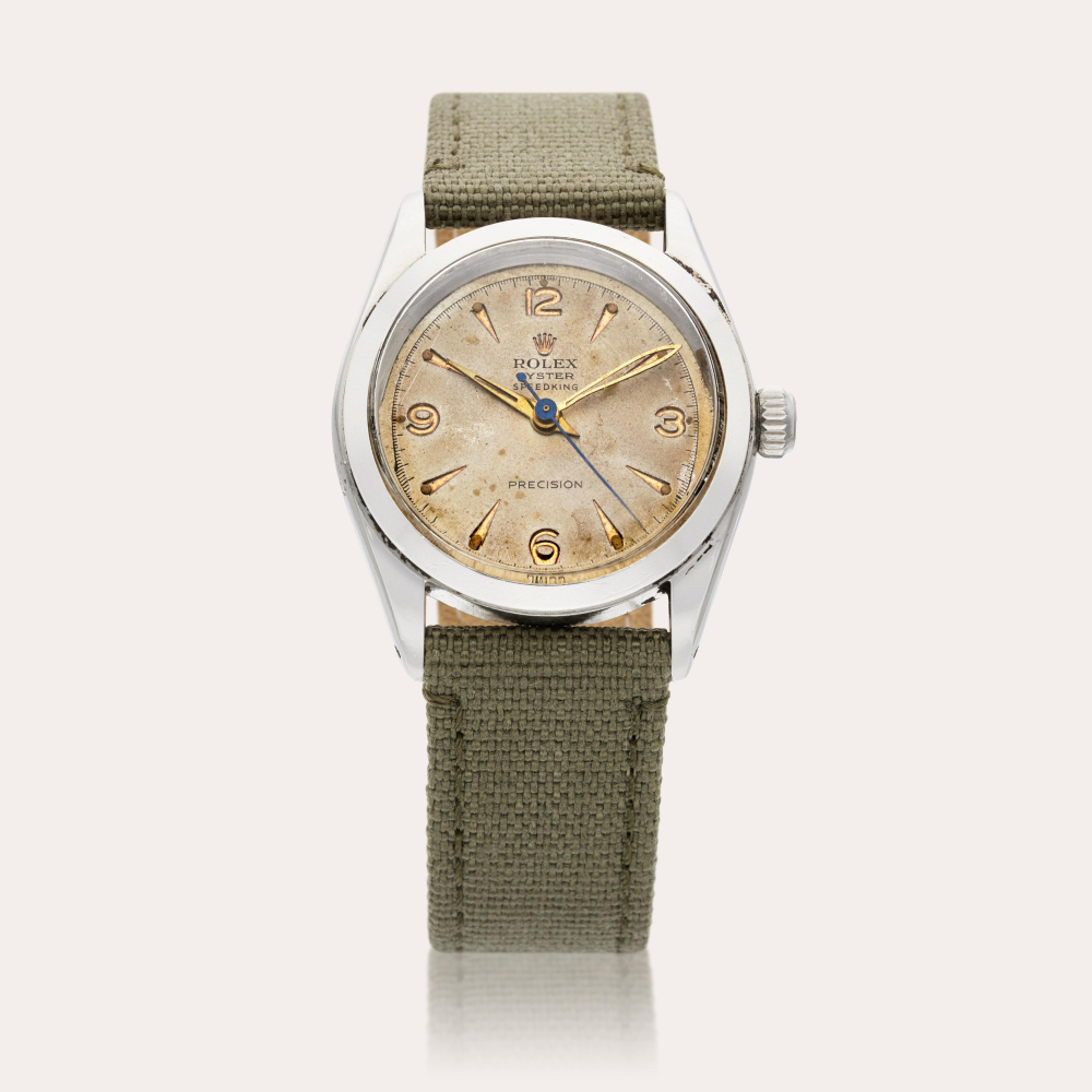 Rolex Reference 6020 Speedking Precision | A stainless steel wristwatch, Circa 1963