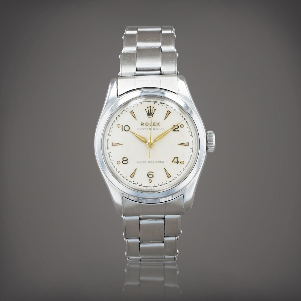 Oyster Royal, reference 6144 Montre bracelet en acier | Stainless steel wristwatch with bracelet Vers 1952 | Circa 1952