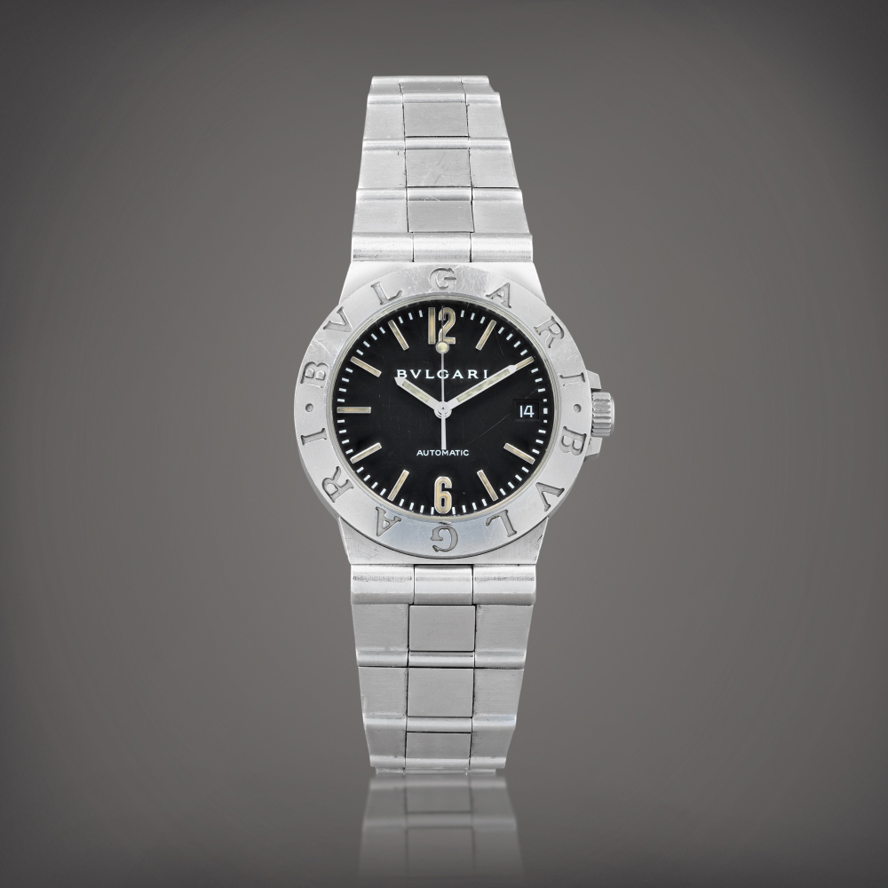 Diagono, reference LCV 35 S Montre bracelet en acier avec date | Stainless steel wristwatch with date and bracelet Vers 1998 | Circa 1998