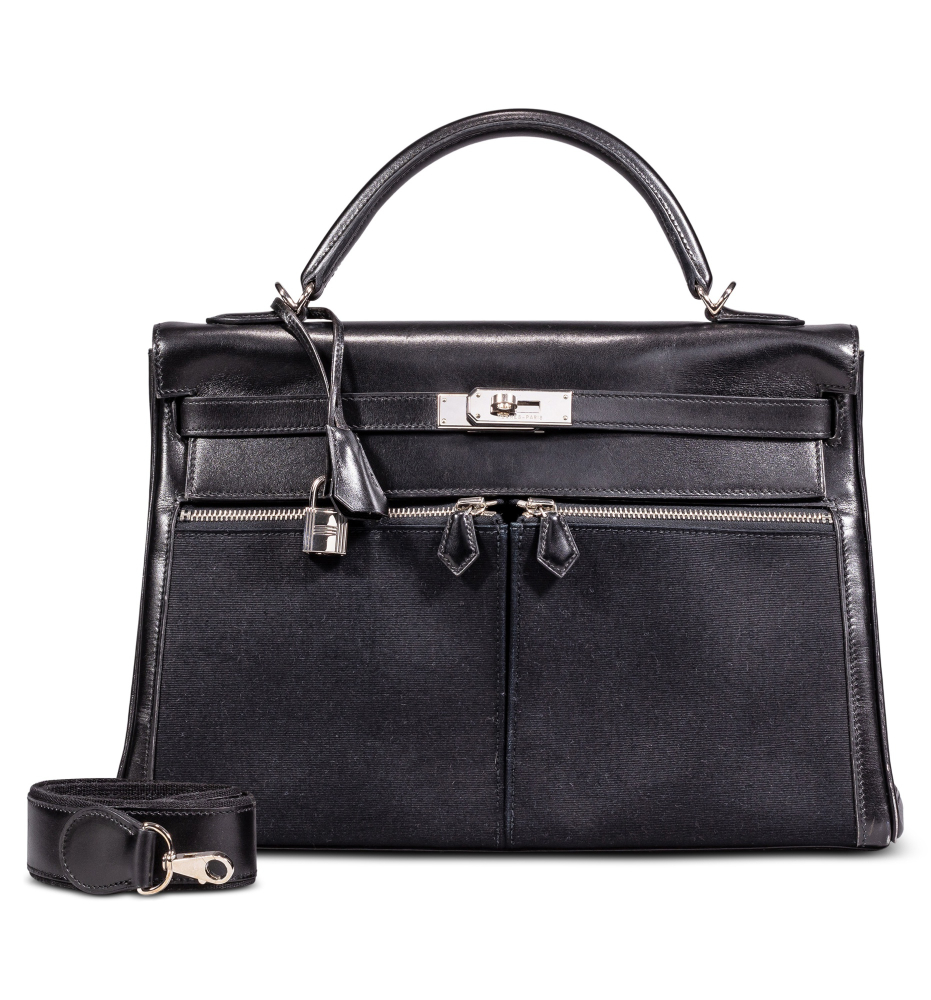 Hermès
Black Box and Canvas Kelly Lakis 35 Palladium Hardware, 2007