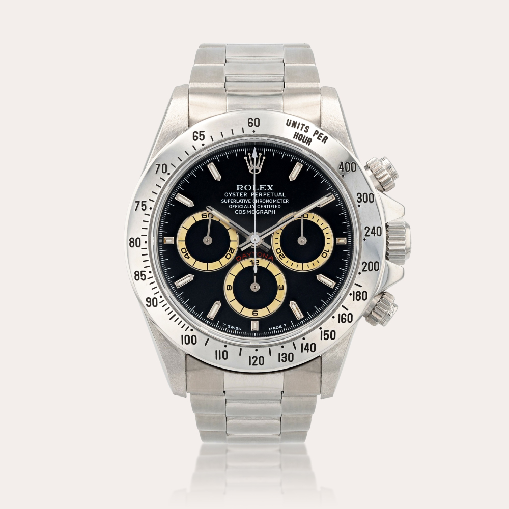 RolexDaytona 'Zenith', reference 16520 Montre bracelet chronographe en acier | Stainless steel chronograph wristwatch with bracelet Vers 1996 | Circa 1996