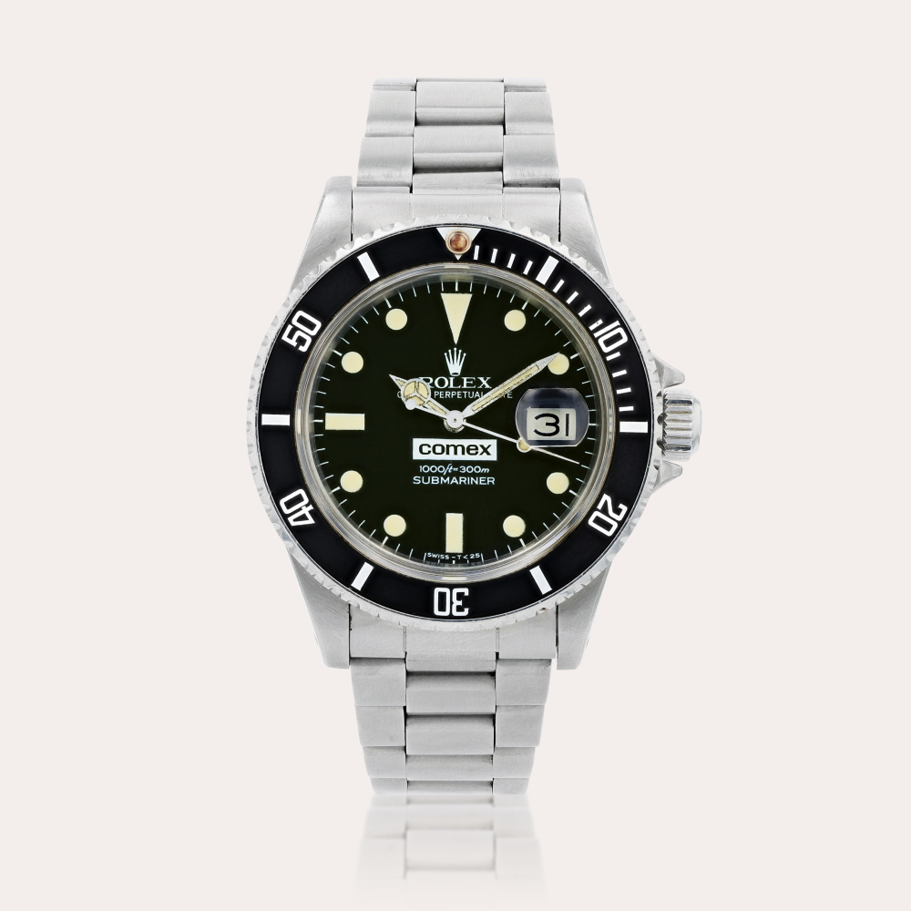 RolexSubmariner Comex, reference 16800 Montre bracelet en acier avec date | Stainless steel wristwatch with date and bracelet Vers 1982 | Circa 1982