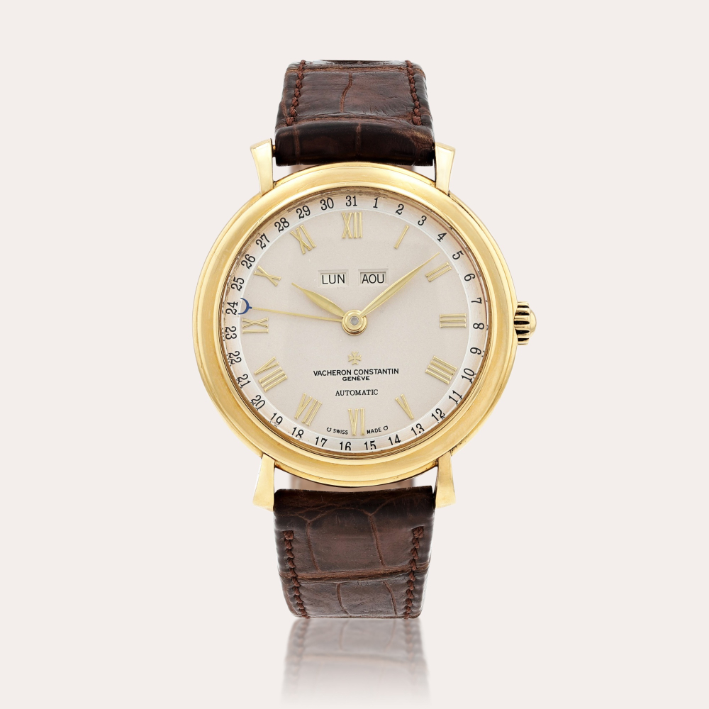 Vacheron ConstantinReference 47051 'Les Historiques' Montre bracelet en or jaune avec triple calendrier | Yellow gold wristwatch with triple calendar Vers 2000 | Circa 2000