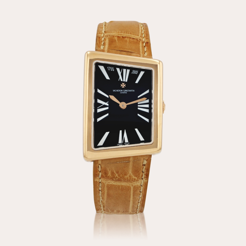 Vacheron Constantin1972, limited edition to celebrate the 250th anniversary of the brand, reference 25021 Montre bracelet asymétrique en or rose | Pink gold asymetric wristwatch Vers 2005 | Circa 2005