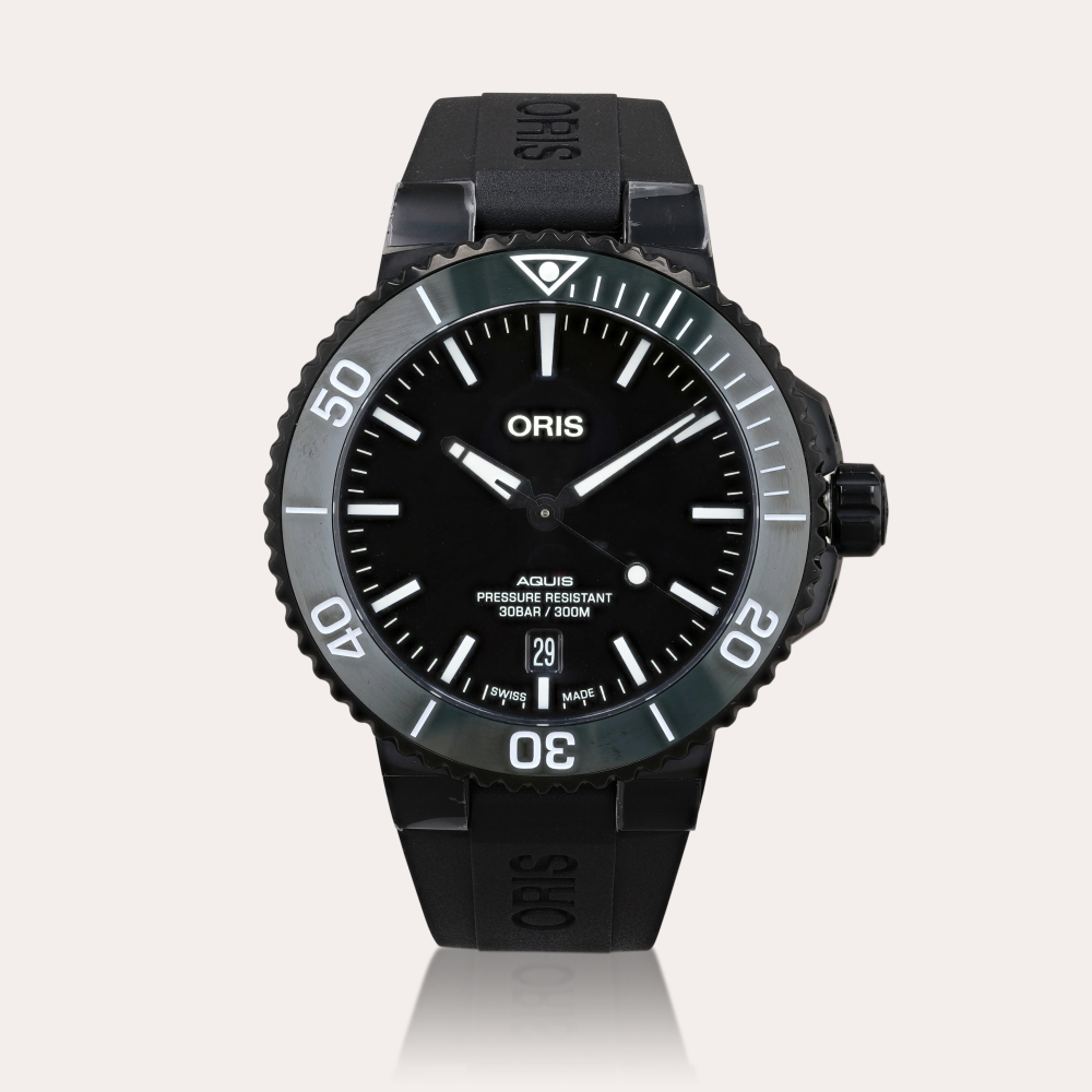 Oris Aquis, WOS limited edition, reference 01.733.7766.4734 Montre bracelet en acier avec date | Stainless steel wristwatch with date Vers 2023 | Circa 2023
