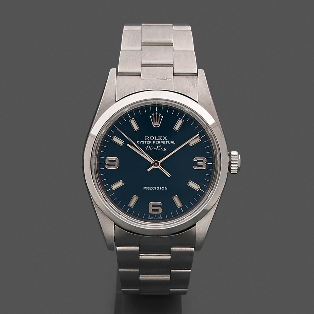 ROLEX AIR-KING PRECISION REF. 14000M A stainless steel self winding wristwatch by Rolex, circa 2003.
