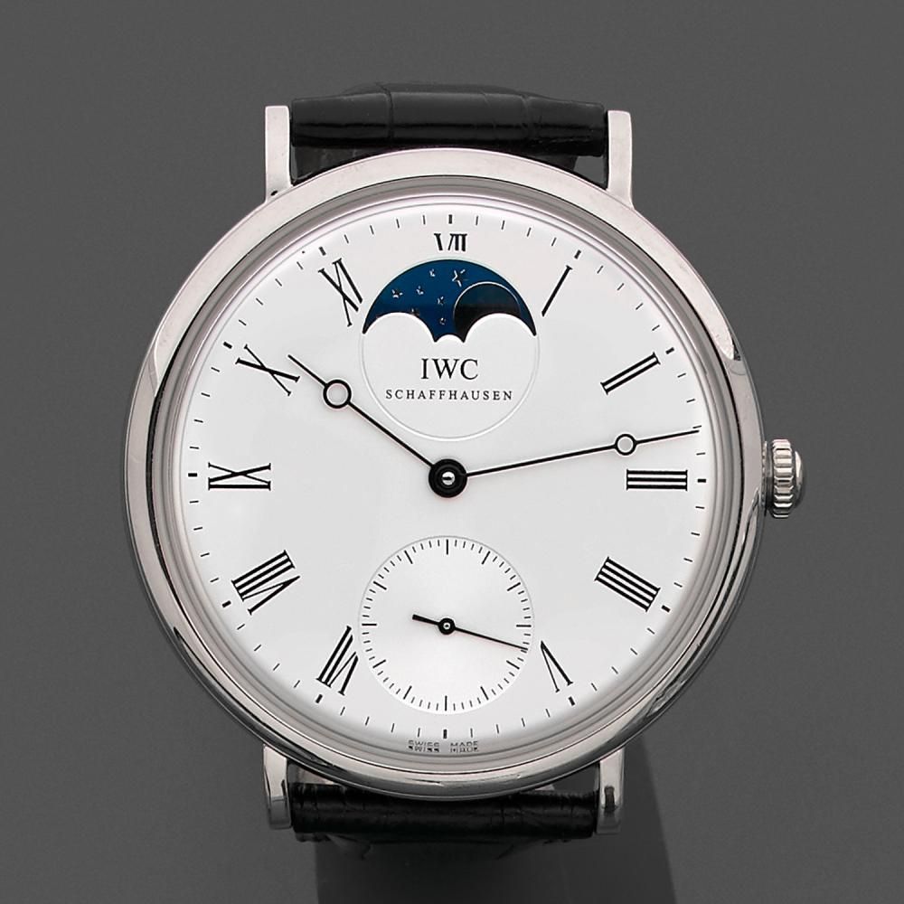 IWC PORTOFINO XL. REF. IW544805. SERIE LIMITEE A 500 PIECES A platinum manual winding XL wristwatch by IWC, circa 2009.