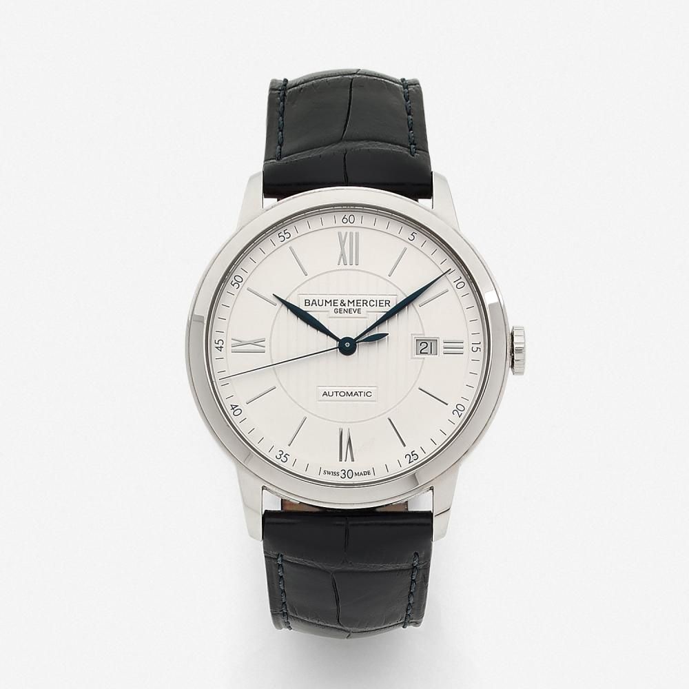 BAUME ET MERCIER CLASSIMA A stainless steel self winding wristwatch by Baume et Mercier.