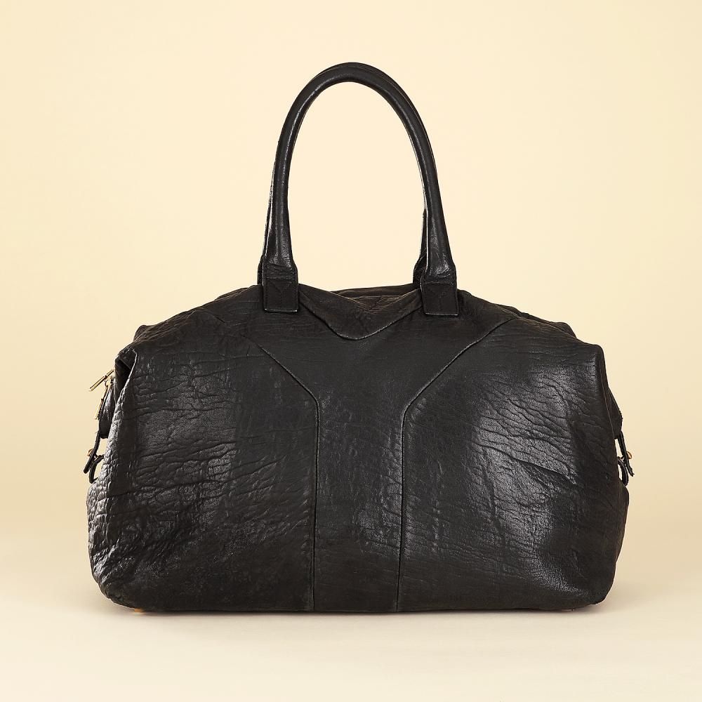 YVES SAINT LAURENT Muse handbag in black leather