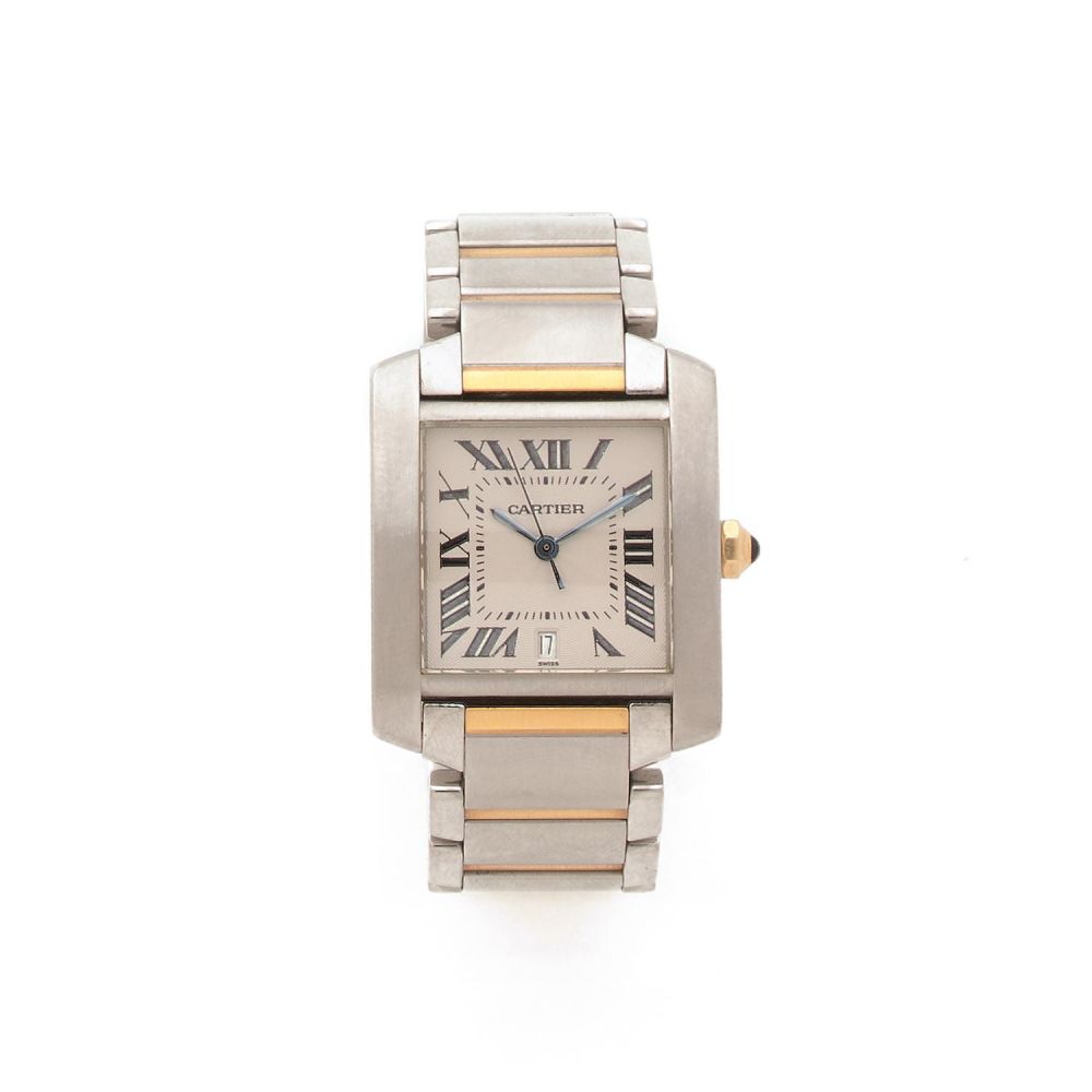 CARTIER TANK FRANCAISE REF. 2302 A stainless steel self winding wriswtach by Cartier.
