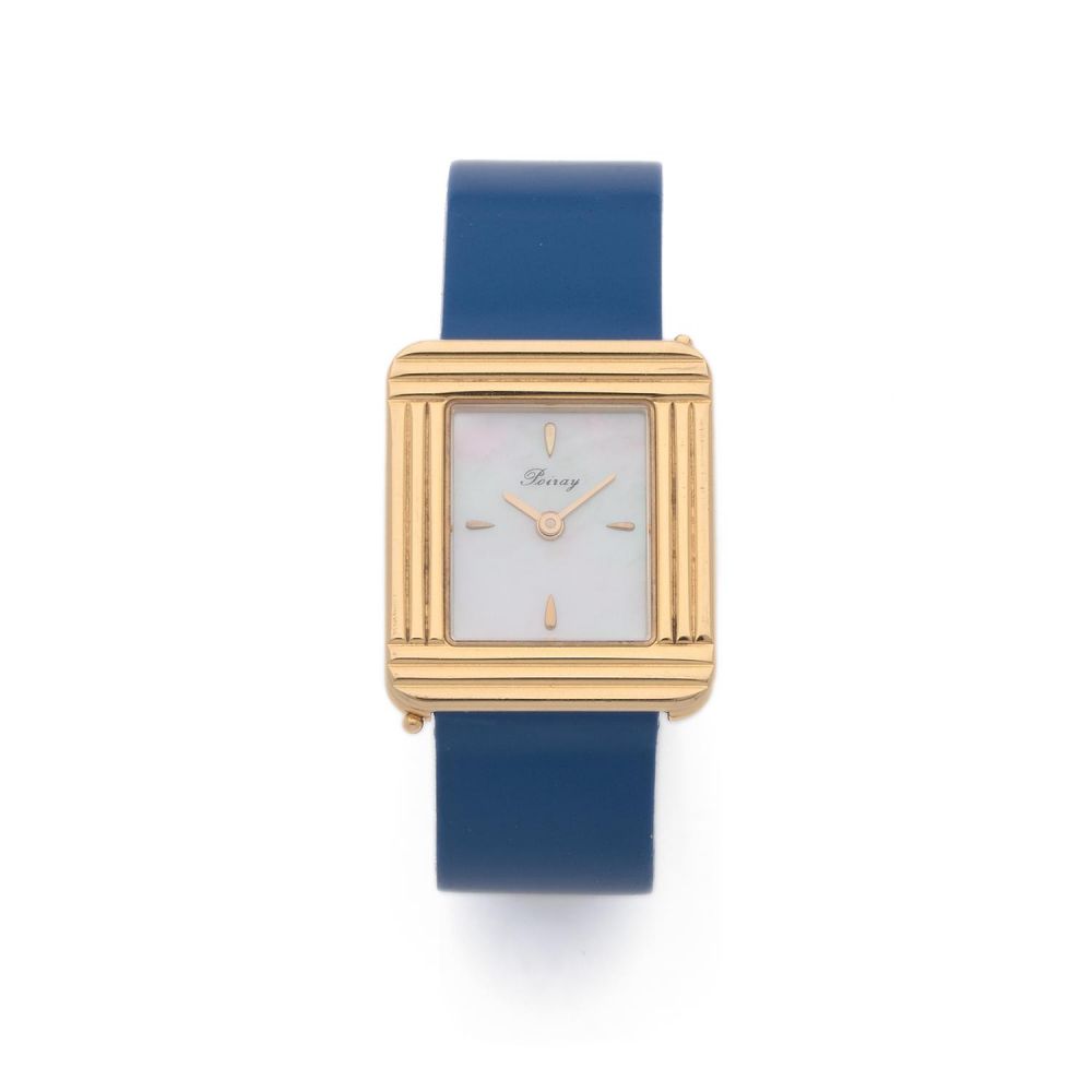 POIRAY MA PREMIERE A gold quartz lady's watch by Poiray.