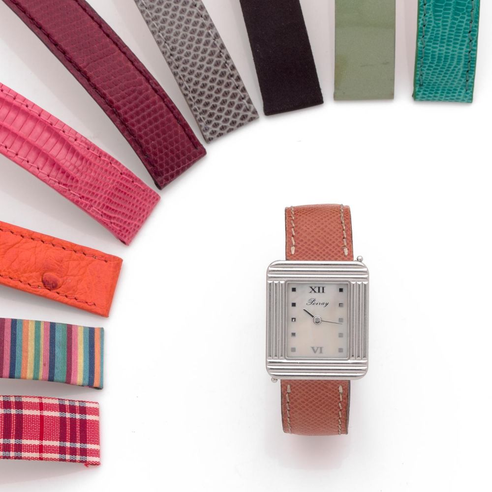 POIRAY MA PREMIERE A stainless steel quartz lady's watch by Poiray.