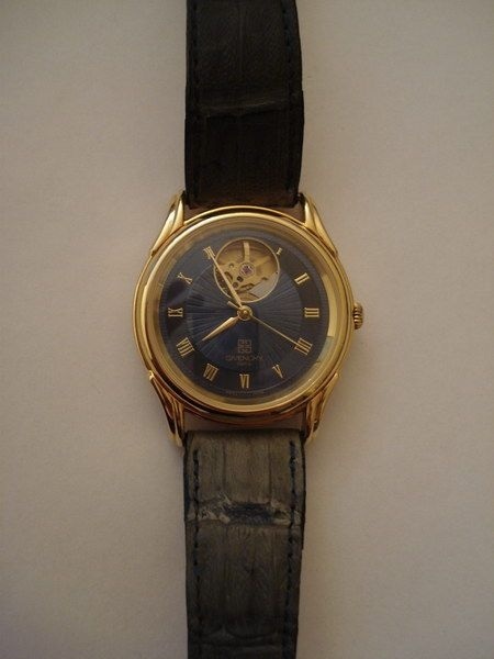 Montre-bracelet pour homme en plaqu